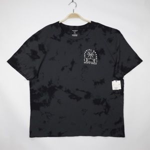 Arizona Jean Co Mens Short‎ Sleeve Graphic Print T-Shirt Black Tie Dye Size XXL